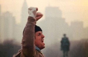 This is a scene from the motion picture Rocky with Sylvester Stallone filmed on the steps of the art museum in Philadelphia --- DATE TAKEN: rcd 12/99     Photofest ORG XMIT: PX11193